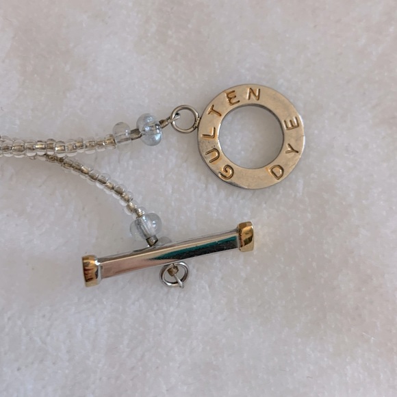 Gulten Dye Blue Swarovski Crystal Beaded Necklace - Picture 4 of 4